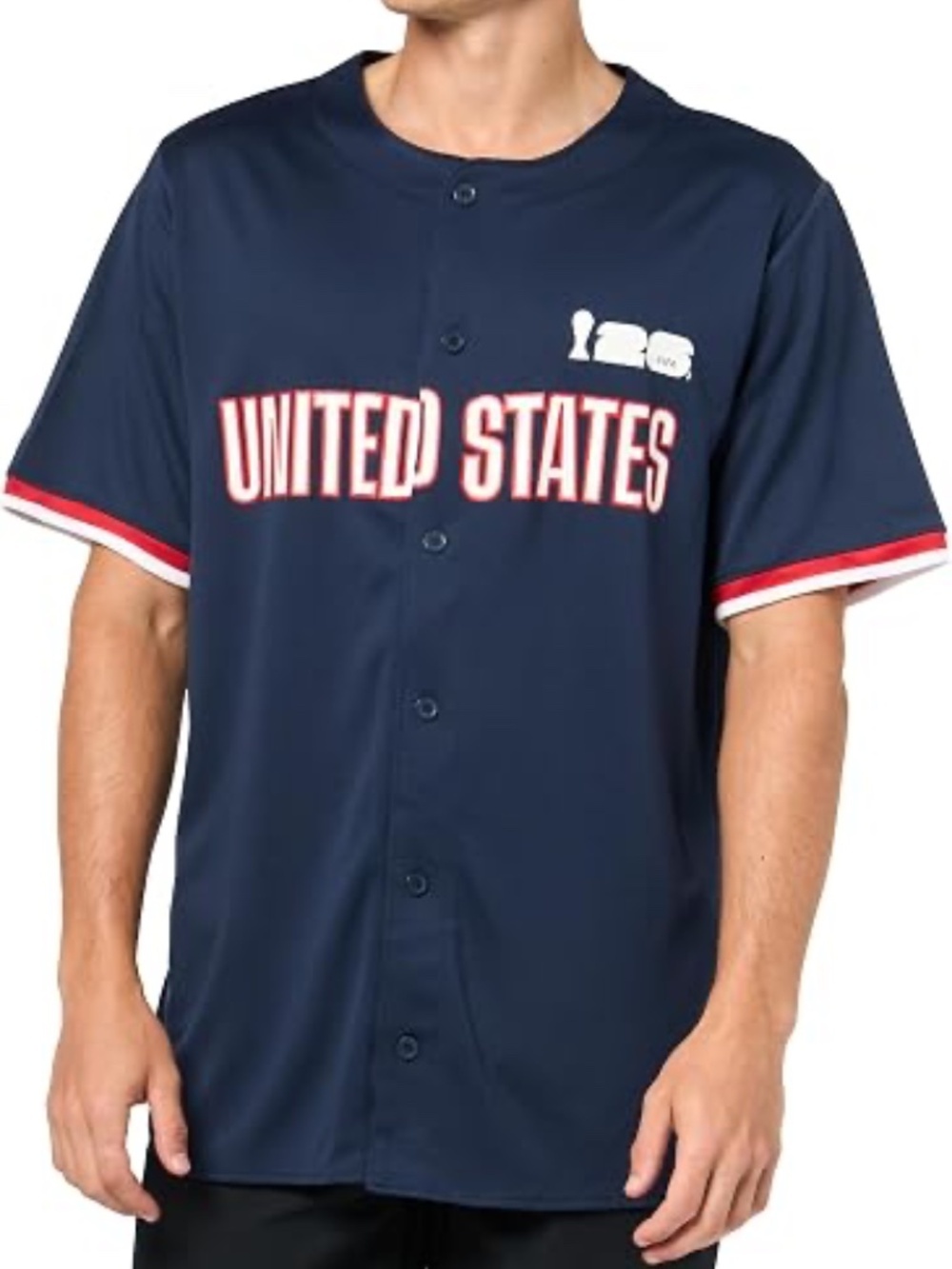 FIFA World Cup 2026 Mens Short Sleeve Button Baseball Jersey size Medium